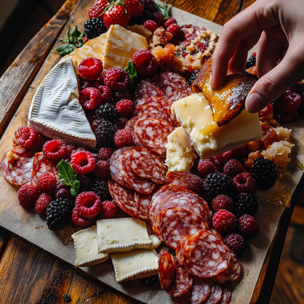Valentines Day Charcuterie Board for Two
