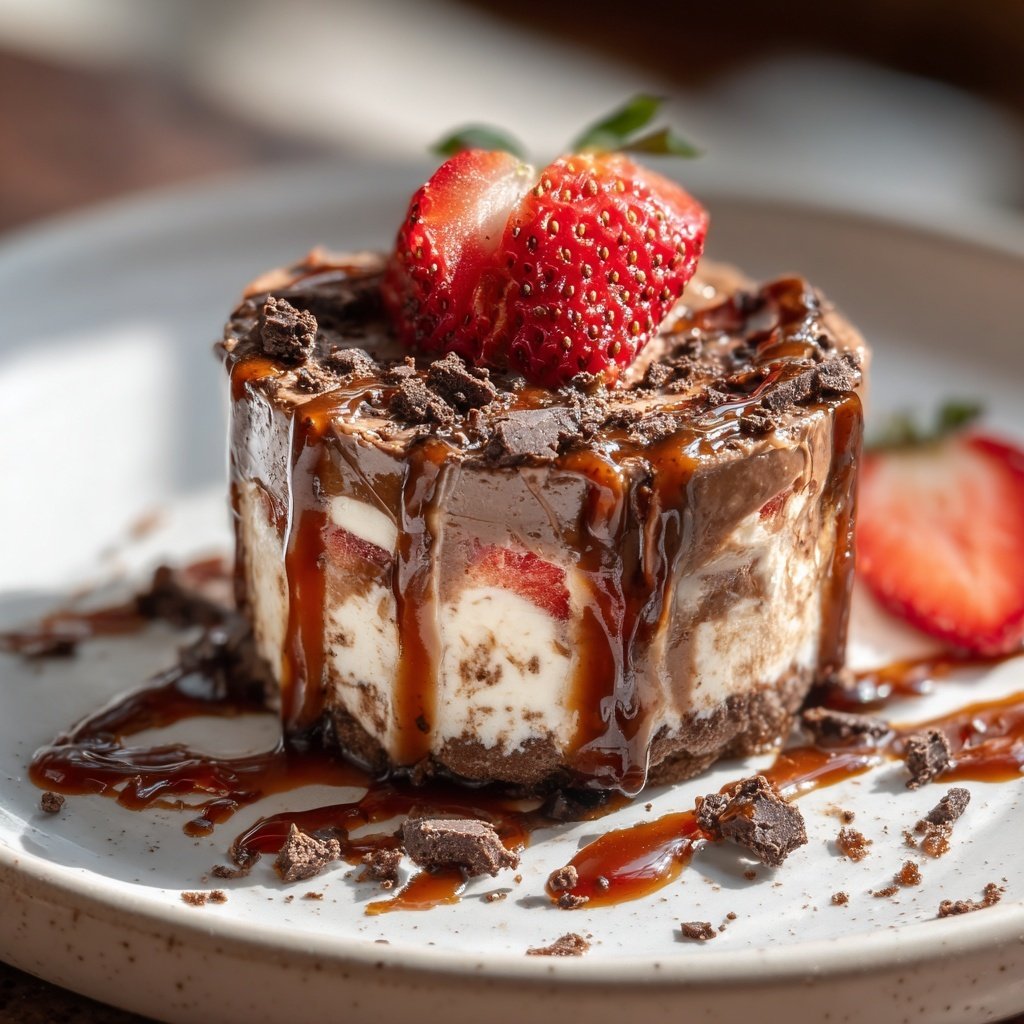 Dubai Chocolate Strawberry Cup With Date Syrup