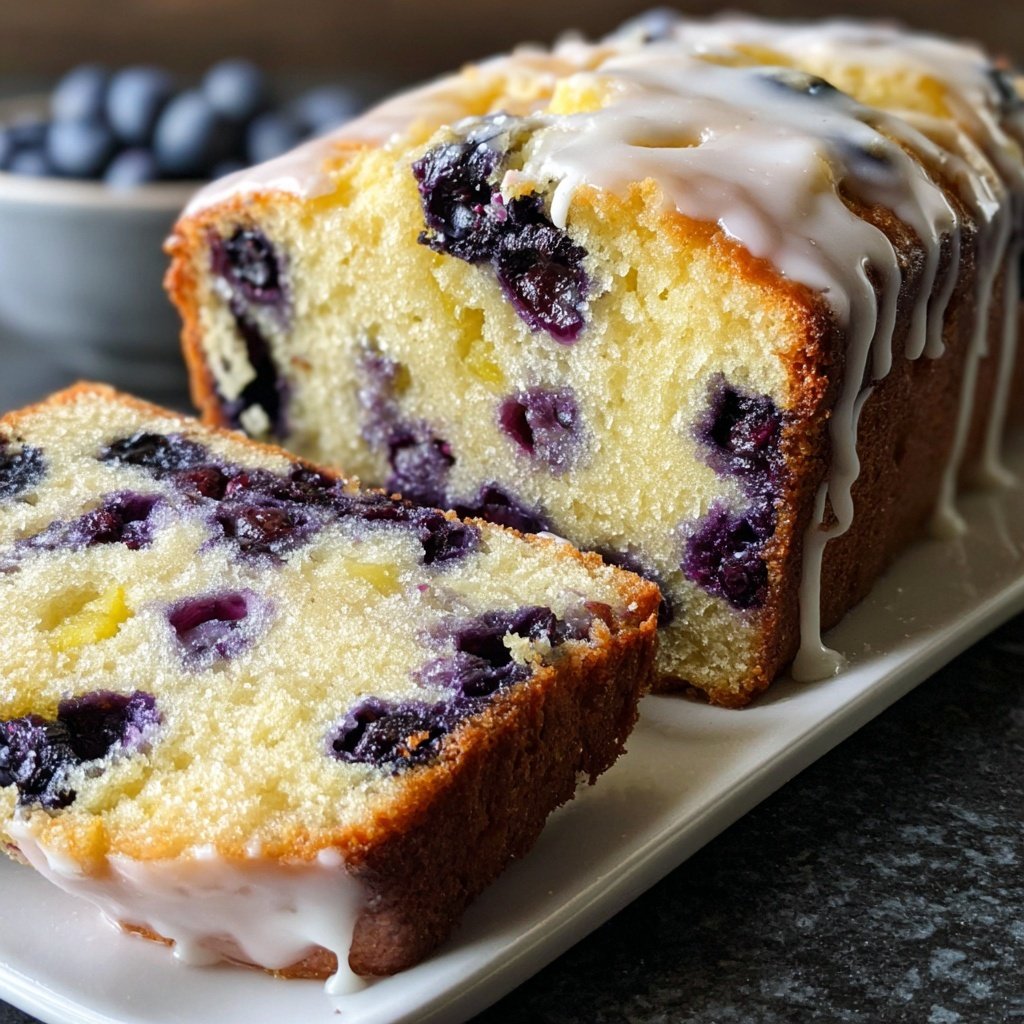 Baking & Desserts Lemon Blueberry Loaf Cake