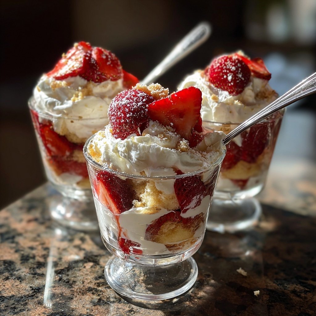 Strawberry Shortcake Trifle Cups