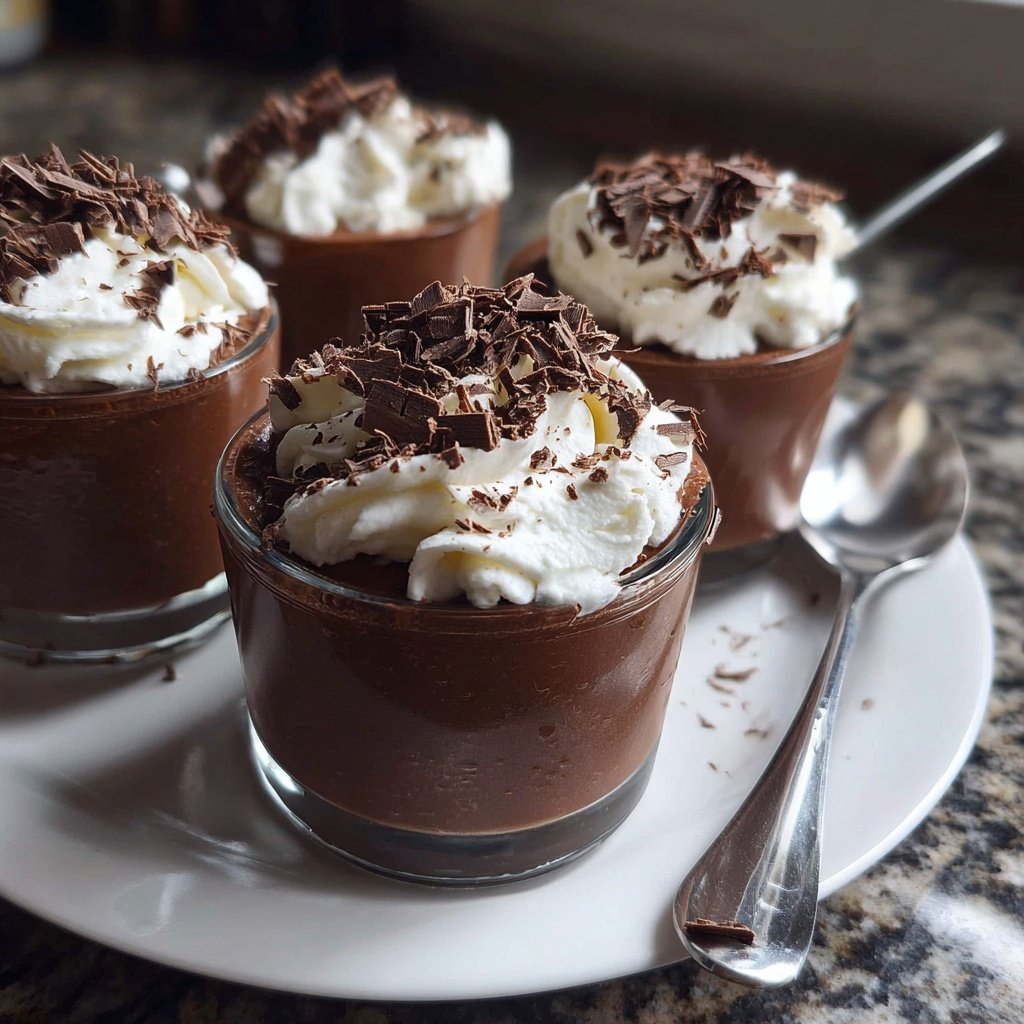 Creamy Chocolate Pudding Cups