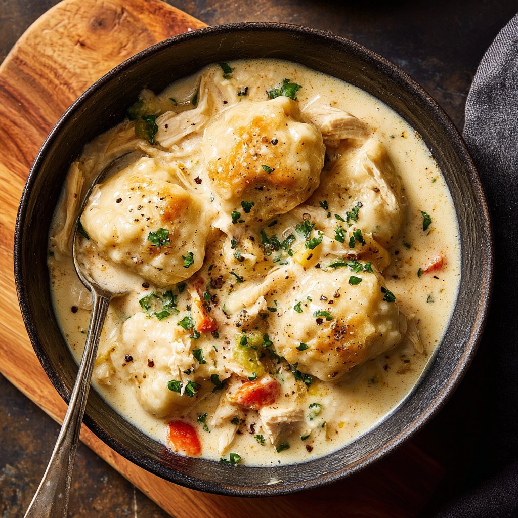 Set-It-and-Forget-It Slow Cooker Chicken and Dumplings