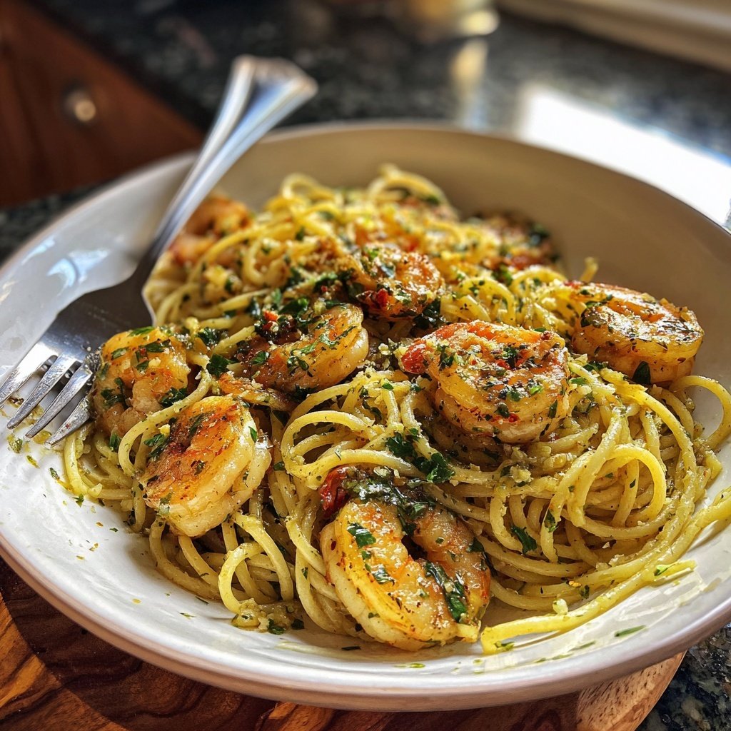 Garlic Butter Shrimp Pasta