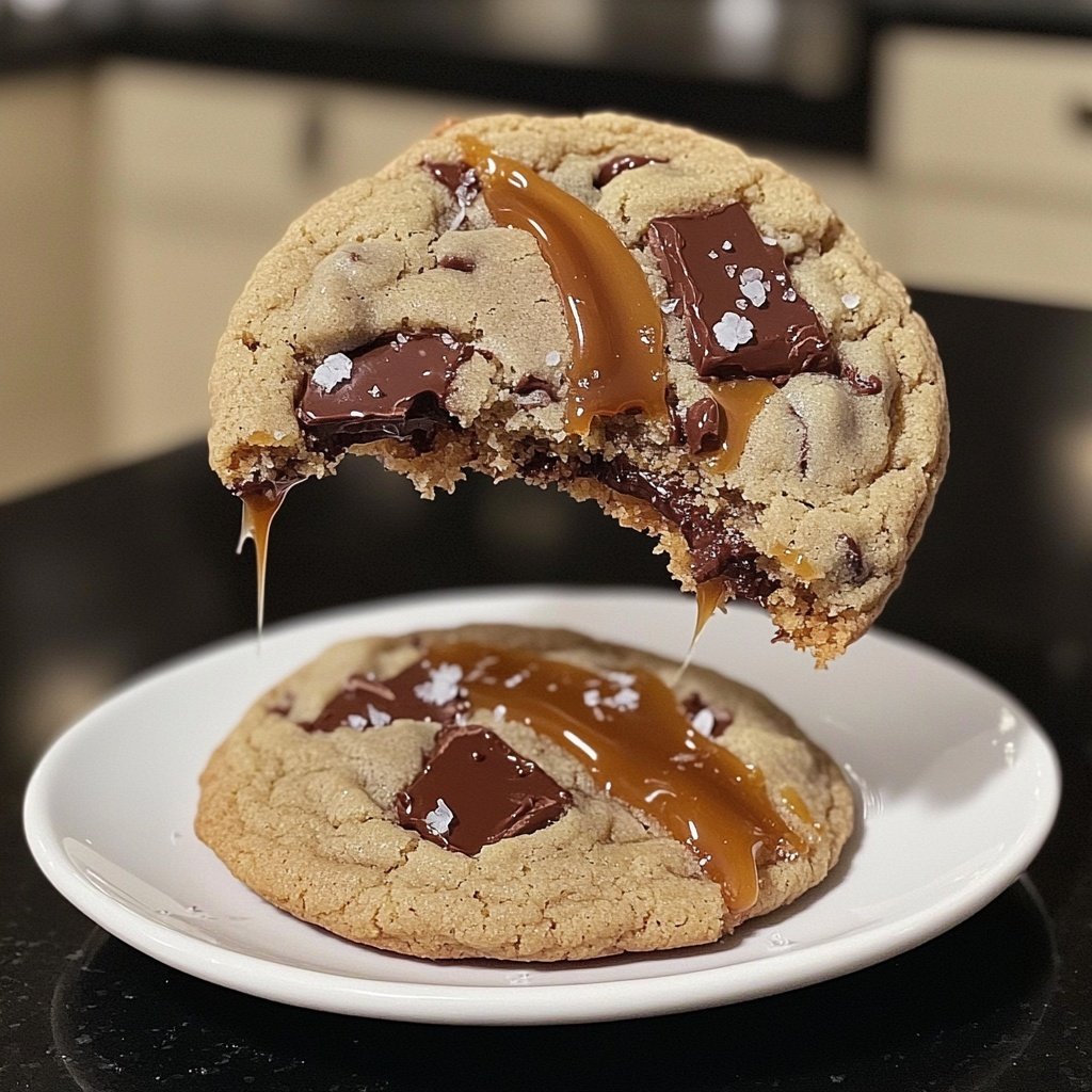 Salted Caramel Chocolate Cookies