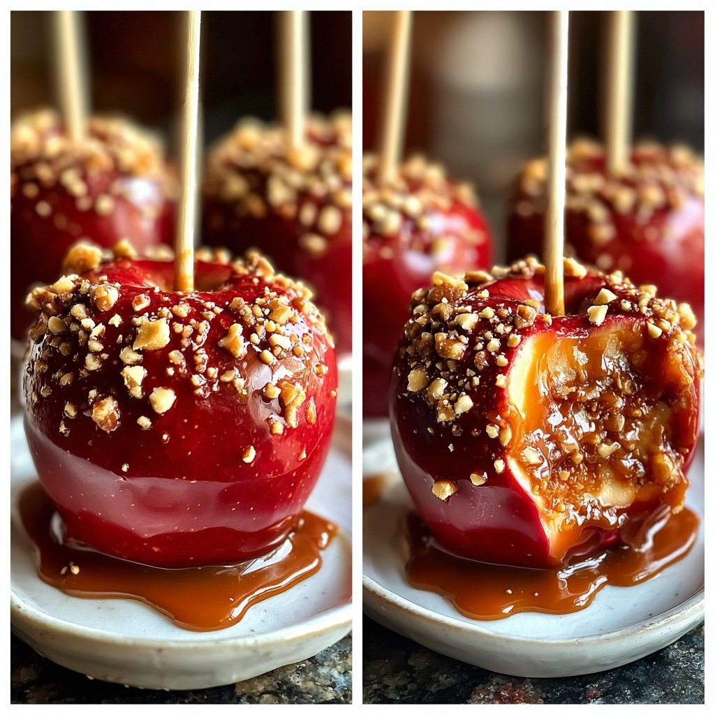 Caramel Dipped Candy Apples